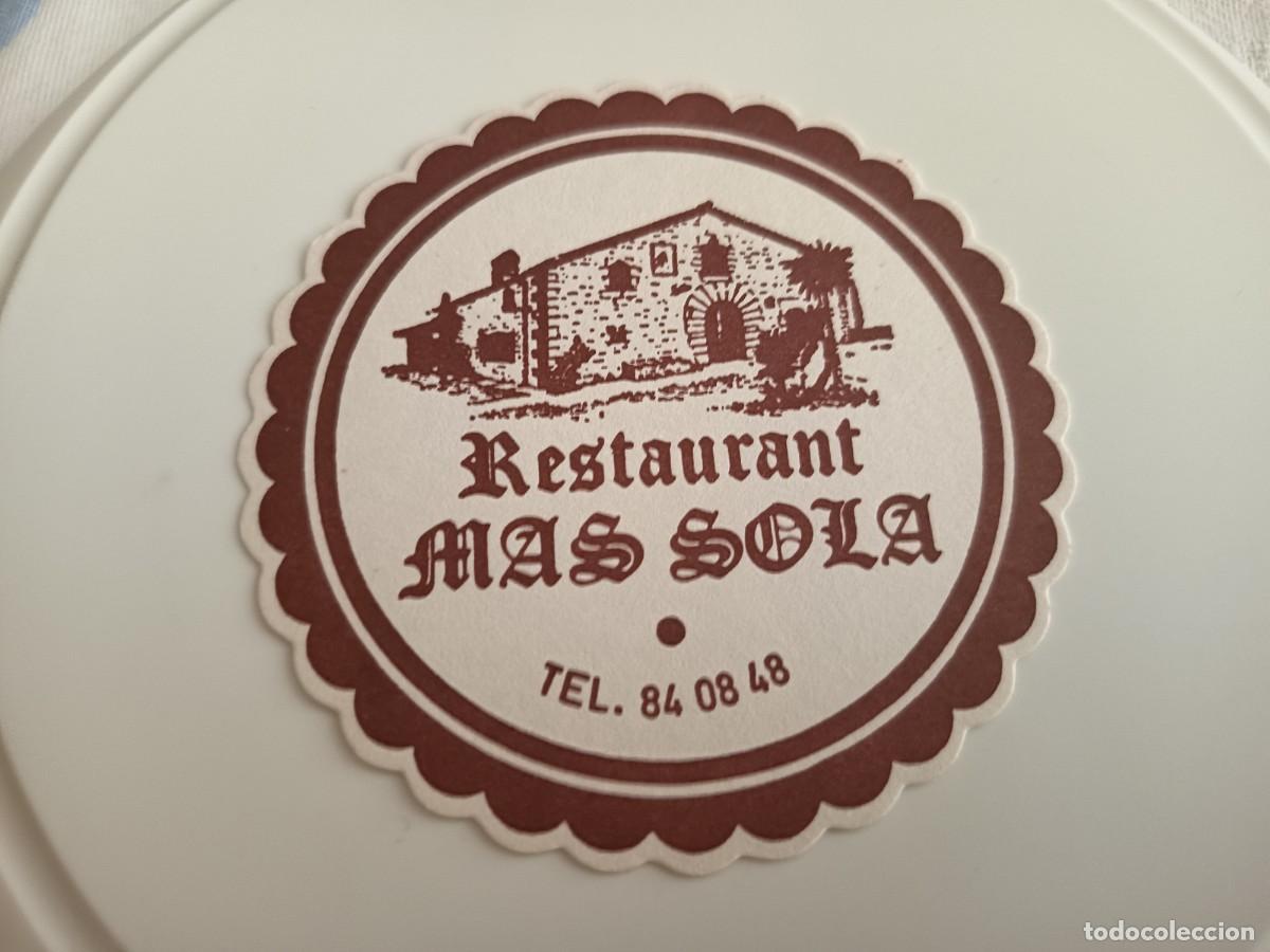 Otros art&iacute;culos de coleccionismo en papel: POSAVASOS RESTAURANT MAS SOLA-SANTA COLOMA DE FARNES-GIRONA