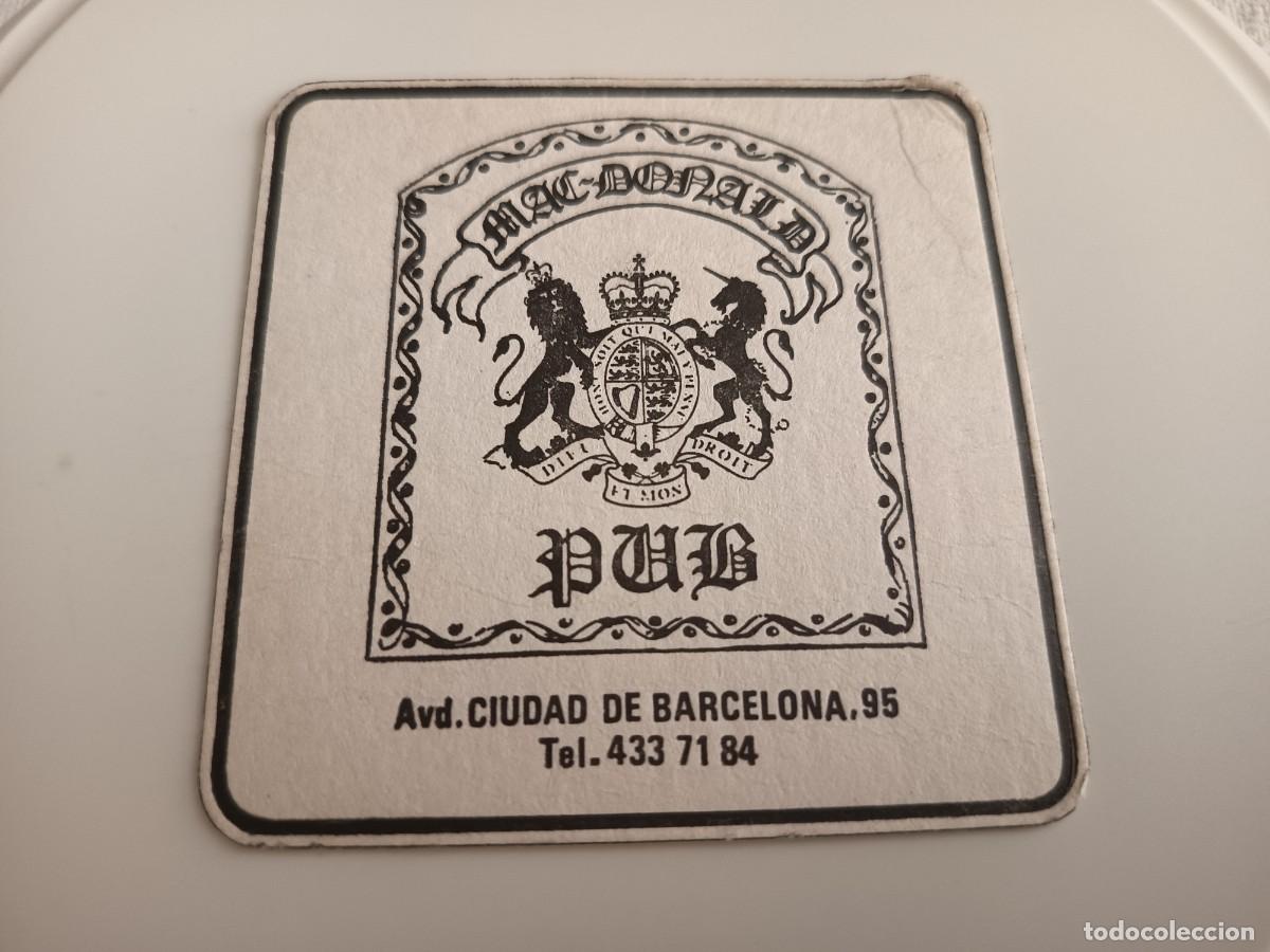 Otros art&iacute;culos de coleccionismo en papel: POSAVASOS PUB MAC DONALD-MADRID