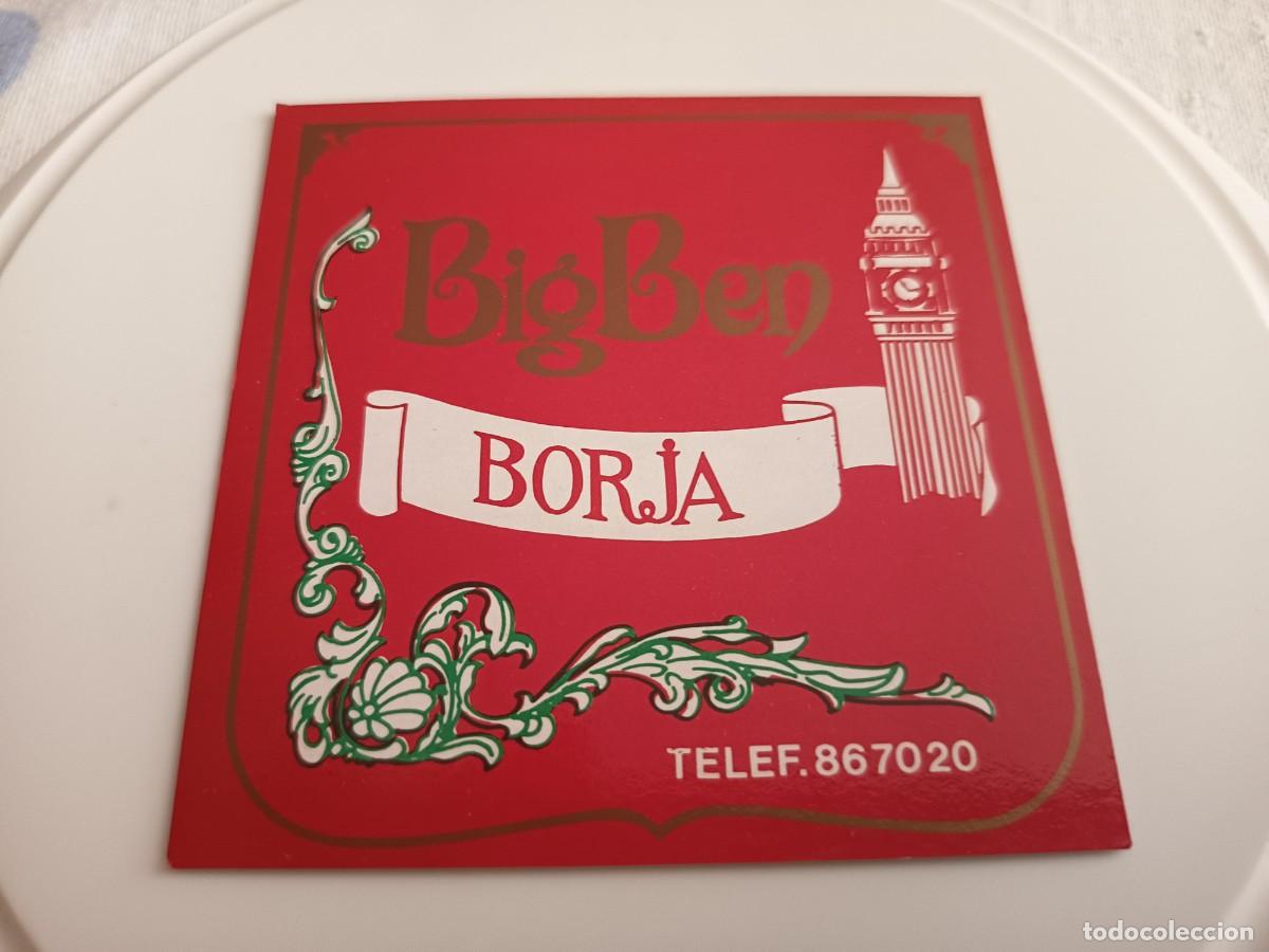 Otros art&iacute;culos de coleccionismo en papel: POSAVASOS PUB BIG BEN-BORJA-ZARAGOZA