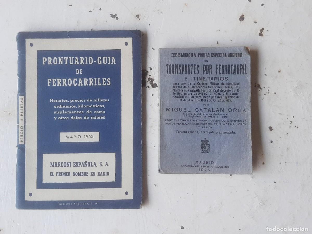 Otros art&iacute;culos de coleccionismo en papel: Lote 2 gu&iacute;as y horarios de ferrocarriles a&ntilde;os 1925 y 1953 respectivamente