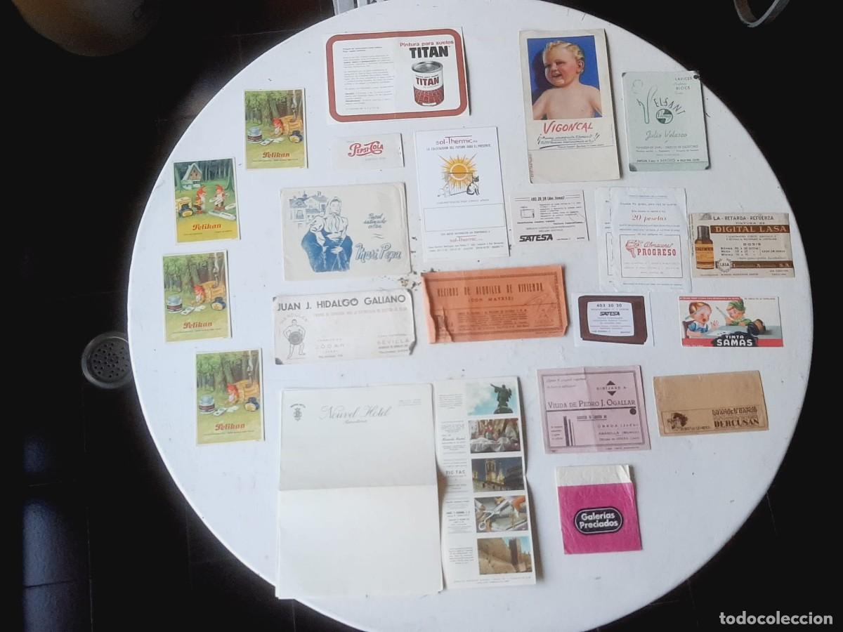 Paper Collecting Others: Lote de 41 piezas publicidad en papel a&ntilde;os 50, 60 y 70 marcas internacionales, nacionales y locales