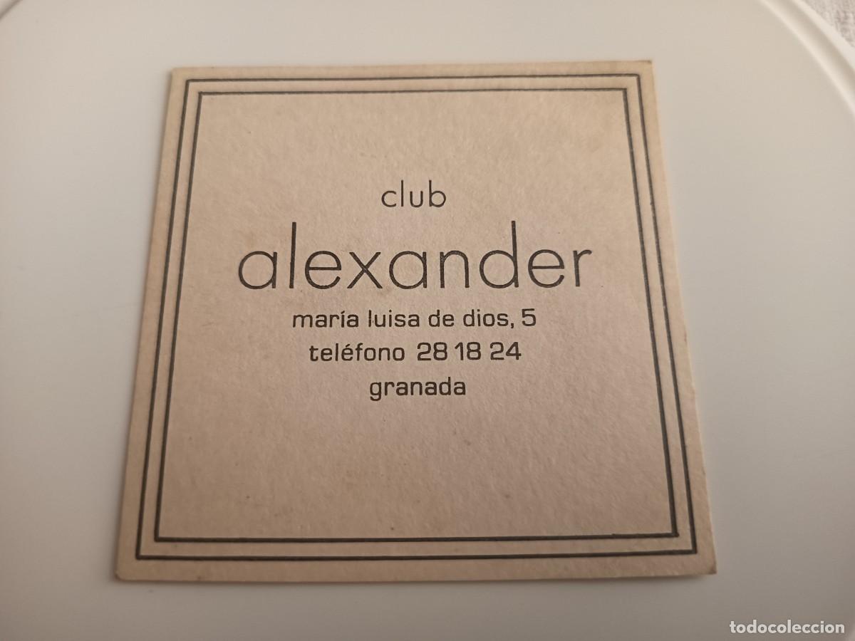 Otros art&iacute;culos de coleccionismo en papel: POSAVASOS CLUB ALEXANDER-GRANADA