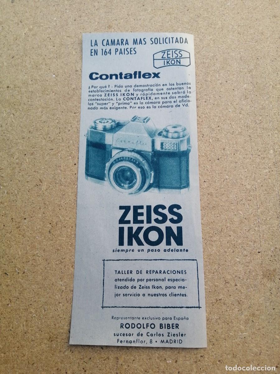 Otros art&iacute;culos de coleccionismo en papel: ANUNCIO. CAMARA FOTOGRAFICA ZEISS IKON