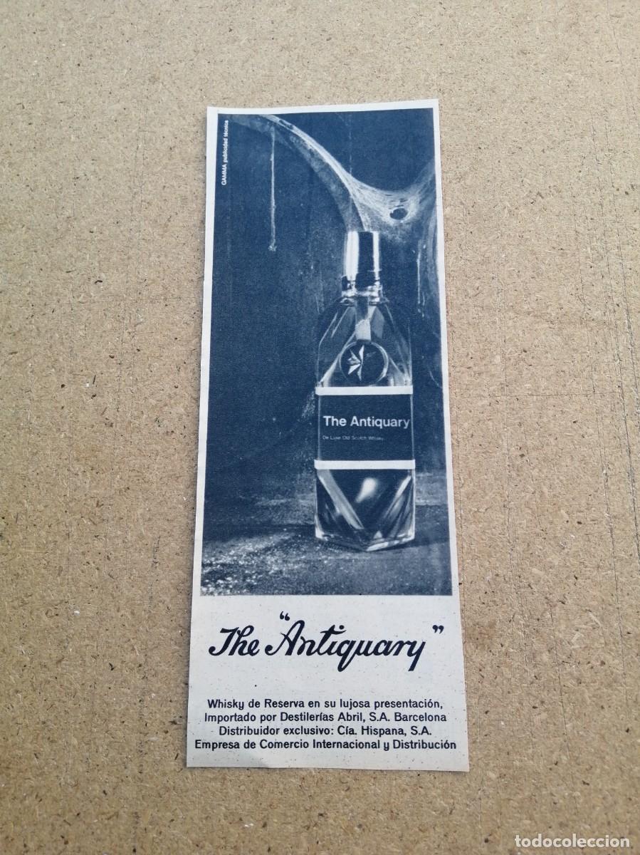 Otros art&iacute;culos de coleccionismo en papel: ANUNCIO. WHISKY THE ANTIQUARY