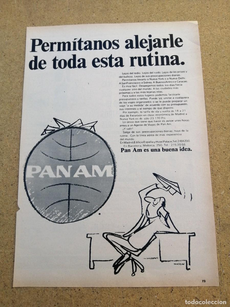 Otros art&iacute;culos de coleccionismo en papel: ANUNCIO. PANAM ES UNA BUENA IDEA