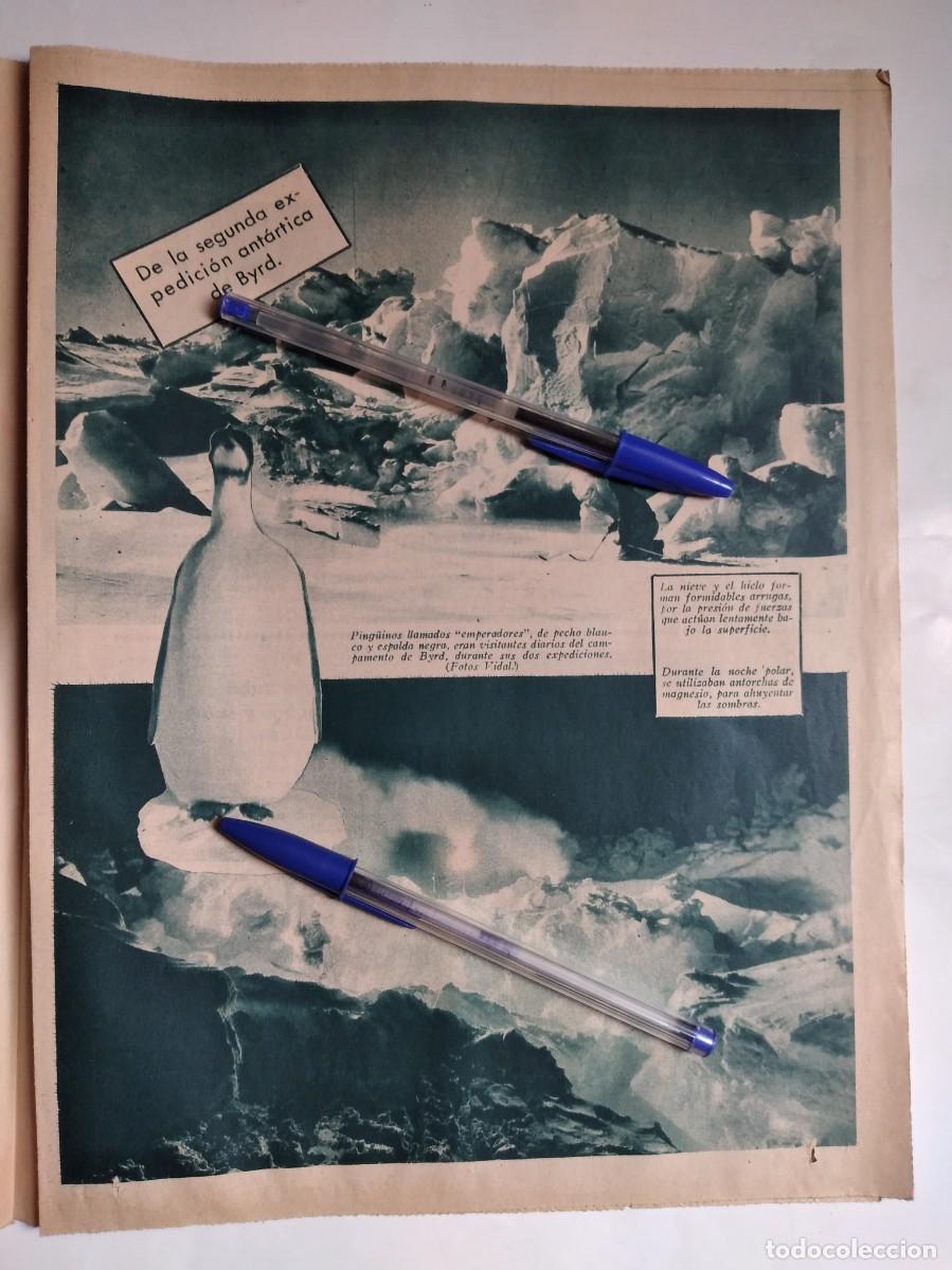 Collectionnisme Papier divers: BYRD SEGUNDA EXPEDICI&Oacute;N ANT&Aacute;RTICA HOJA DE PRENSA 1935