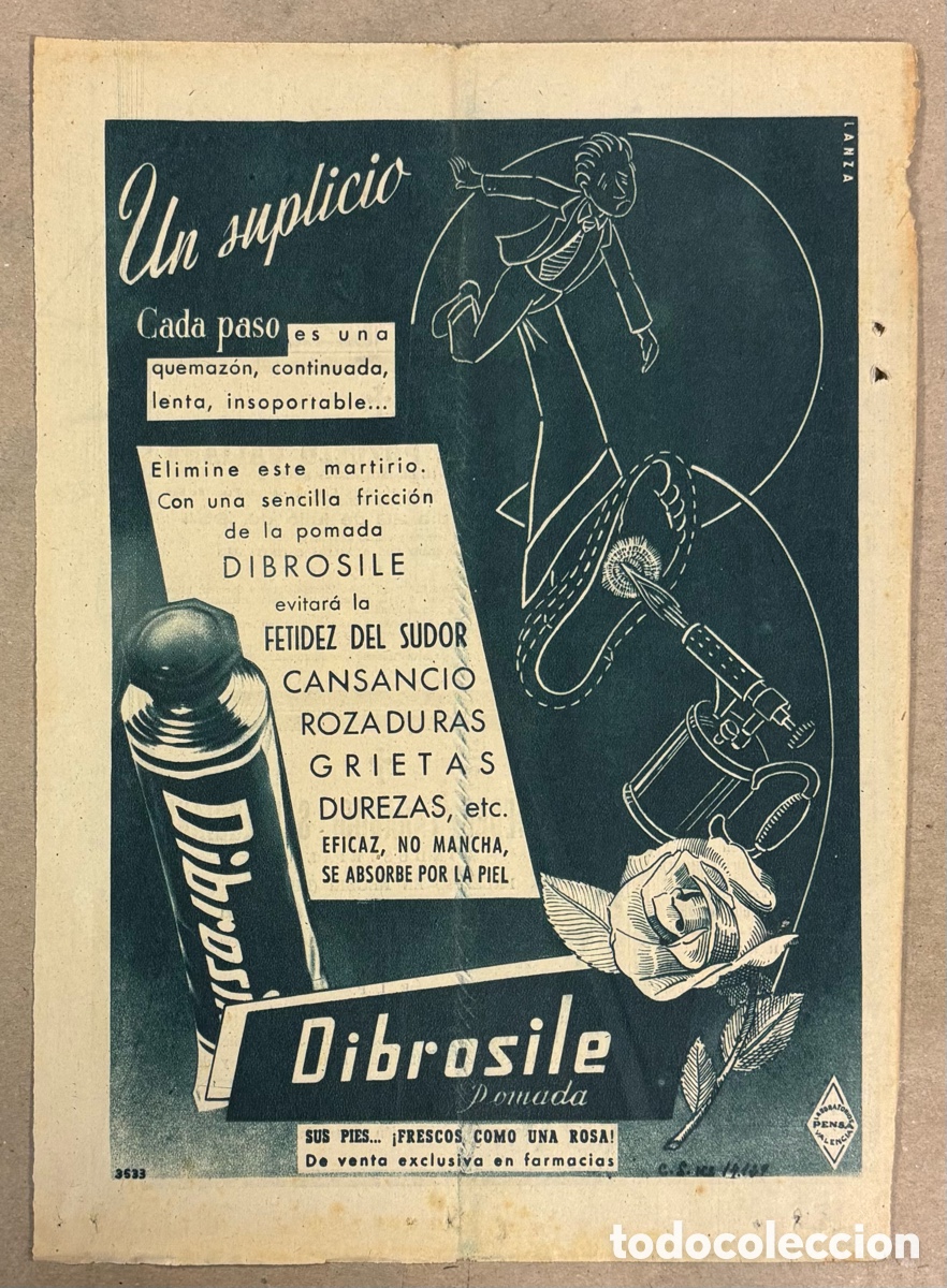 Otros art&iacute;culos de coleccionismo en papel: POMADAS DIBROSILE. ANUNCIO PUBLICITARIO PERI&Oacute;DICO ABC A&Ntilde;OS 50.