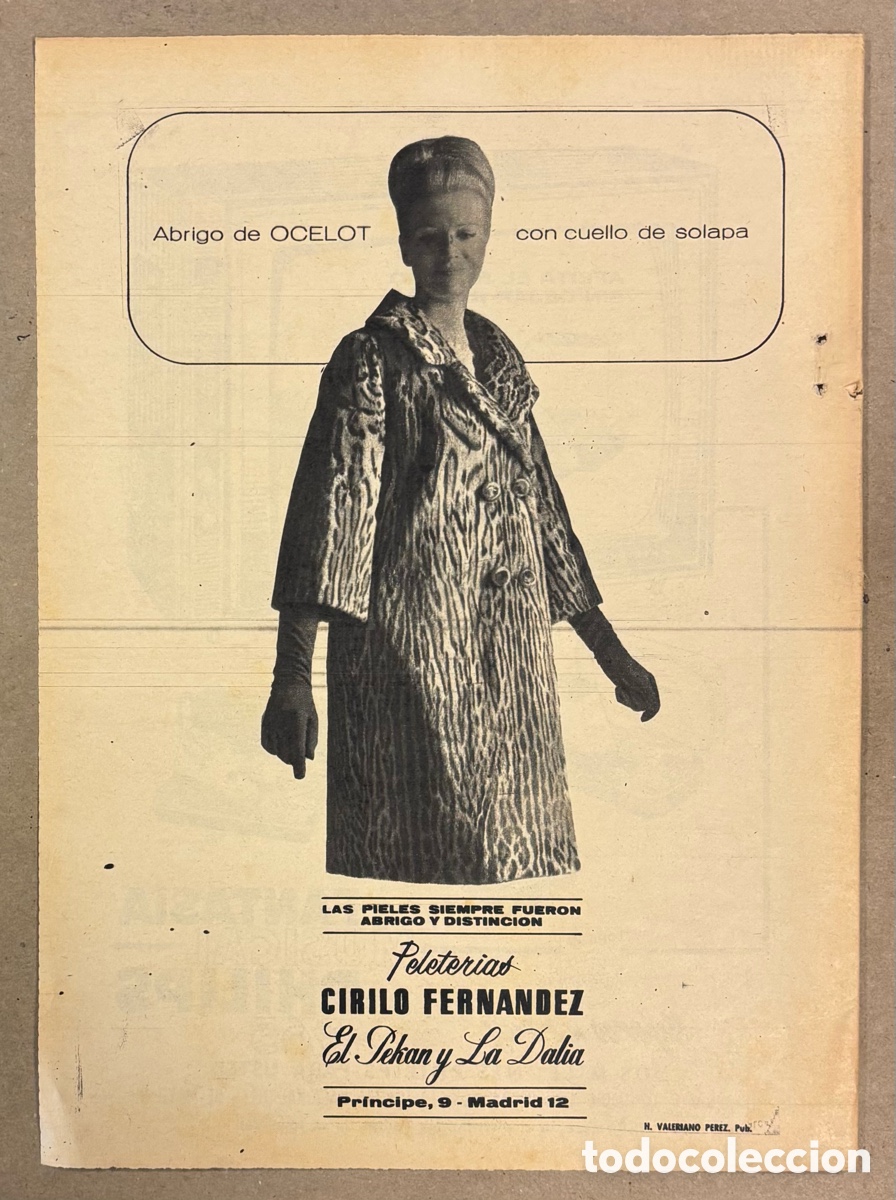 Otros art&iacute;culos de coleccionismo en papel: PELETER&Iacute;AS CIRILO FERN&Aacute;NDEZ (MADRID). ANUNCIO PUBLICITARIO PERI&Oacute;DICO ABC A&Ntilde;OS 60