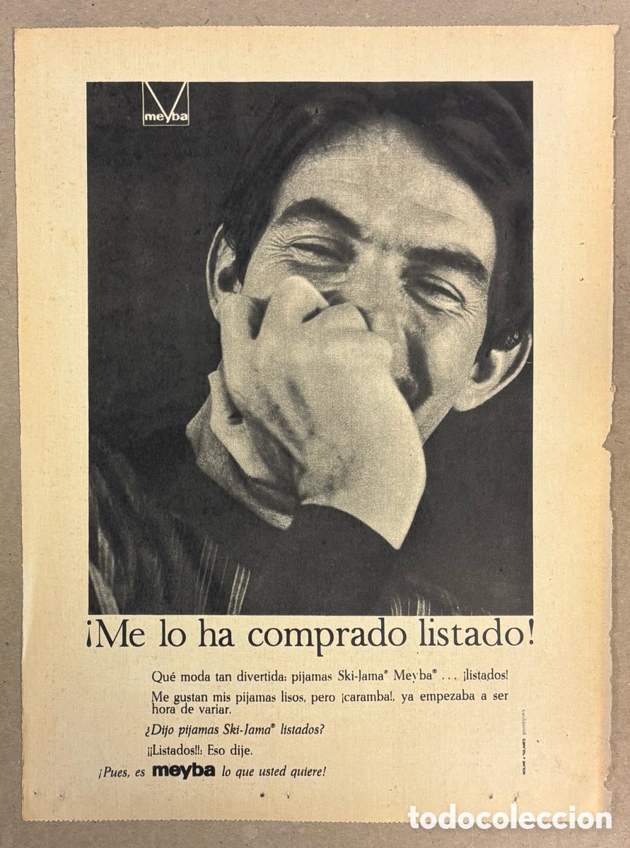 Otros art&iacute;culos de coleccionismo en papel: SKY-JAMA MEYBA. ANUNCIO PUBLICITARIO PERI&Oacute;DICO ABC A&Ntilde;OS 60.