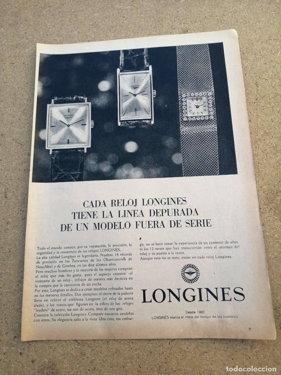 Otros art&iacute;culos de coleccionismo en papel: ANUNCIO. RELOJ LONGINES