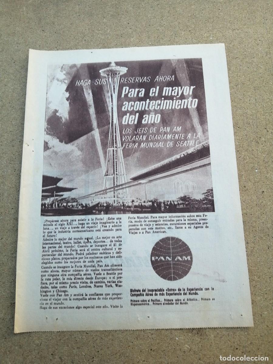 Otros art&iacute;culos de coleccionismo en papel: ANUNCIO. PANAM. EL MAYOR ACONTECIMIENTO DEL A&Ntilde;O