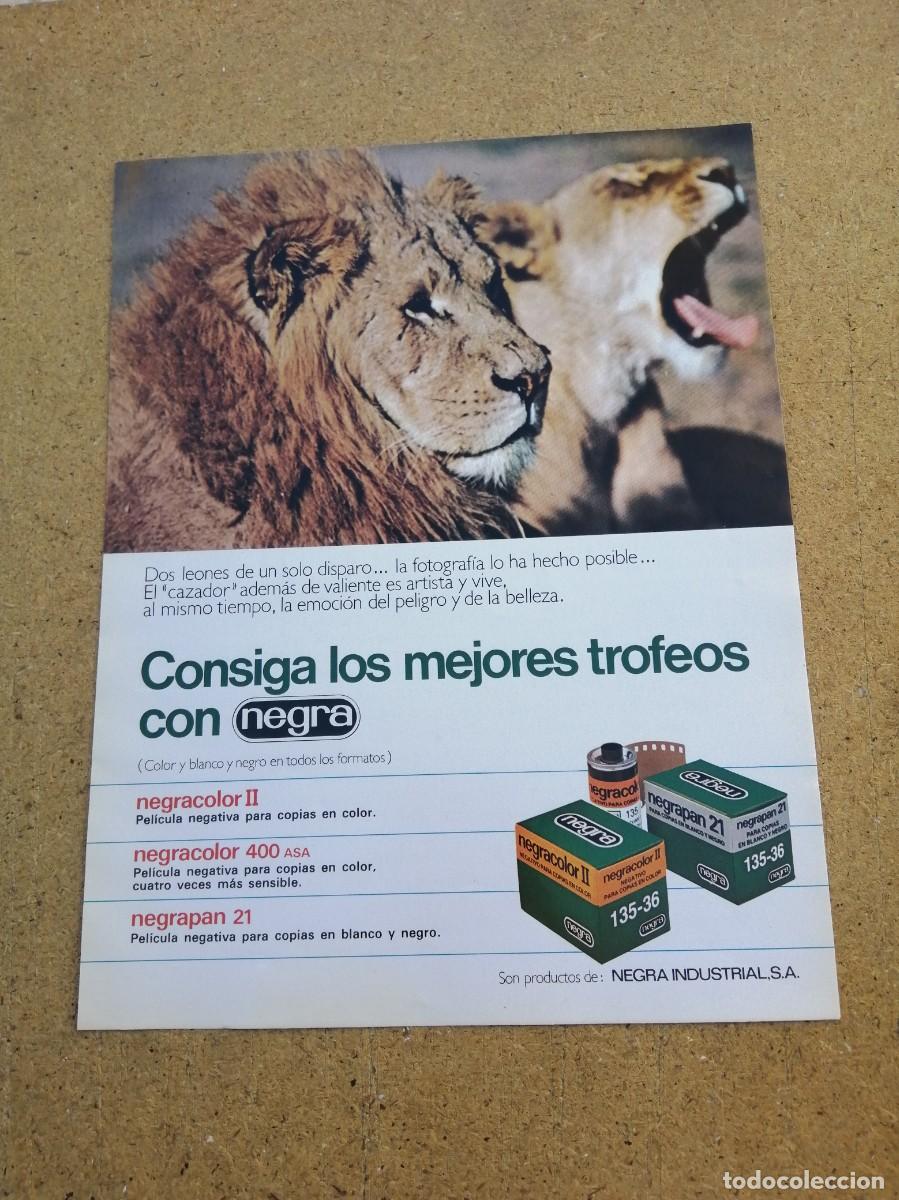 Otros art&iacute;culos de coleccionismo en papel: ANUNCIO. CARRETES FOTOGRAFICOS NEGRA