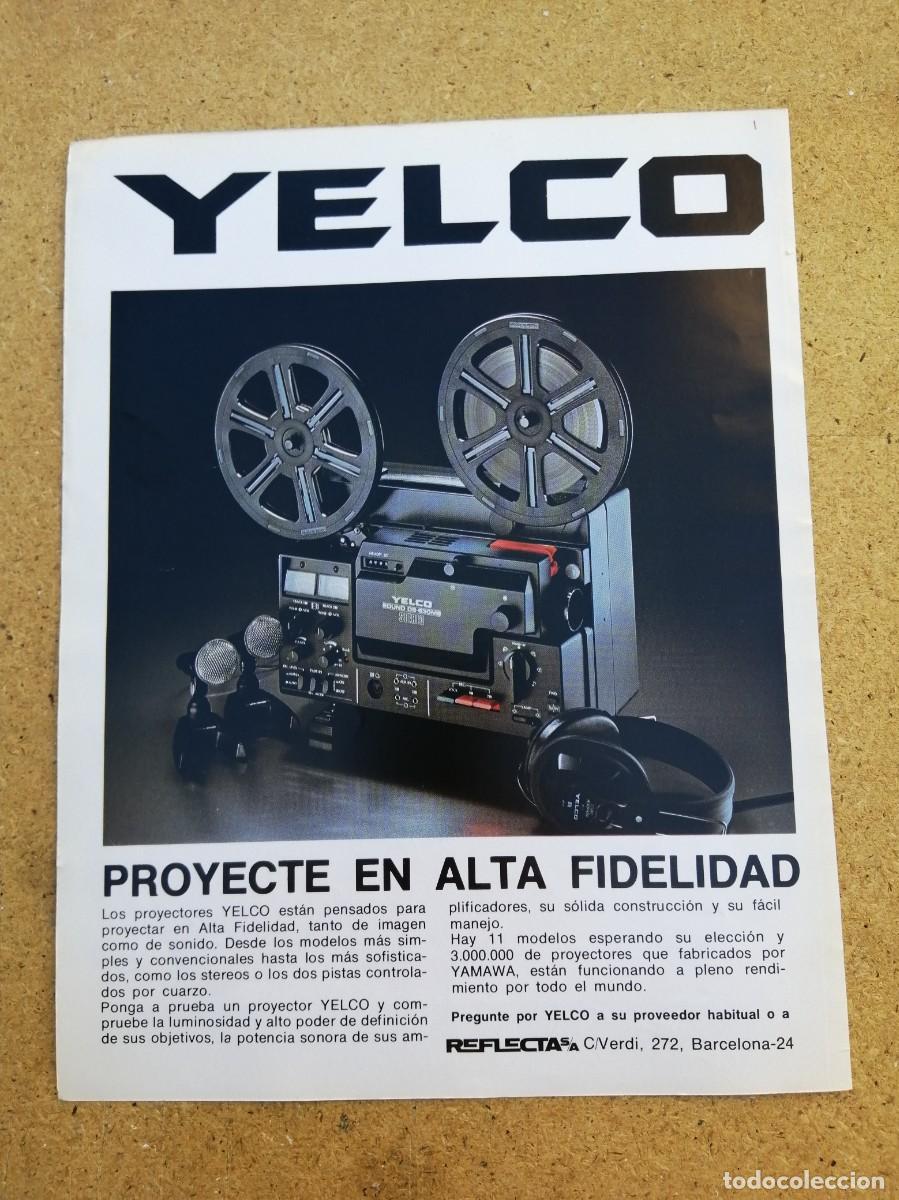 Otros art&iacute;culos de coleccionismo en papel: ANUNCIO. PROYECTOR YELCO