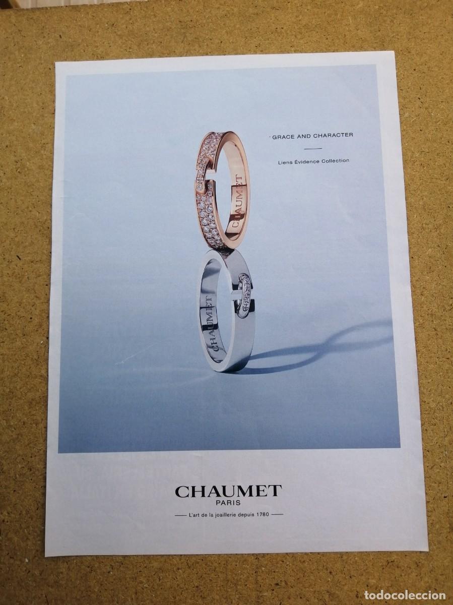 Otros art&iacute;culos de coleccionismo en papel: ANUNCIO. CHAUMET, PARIS