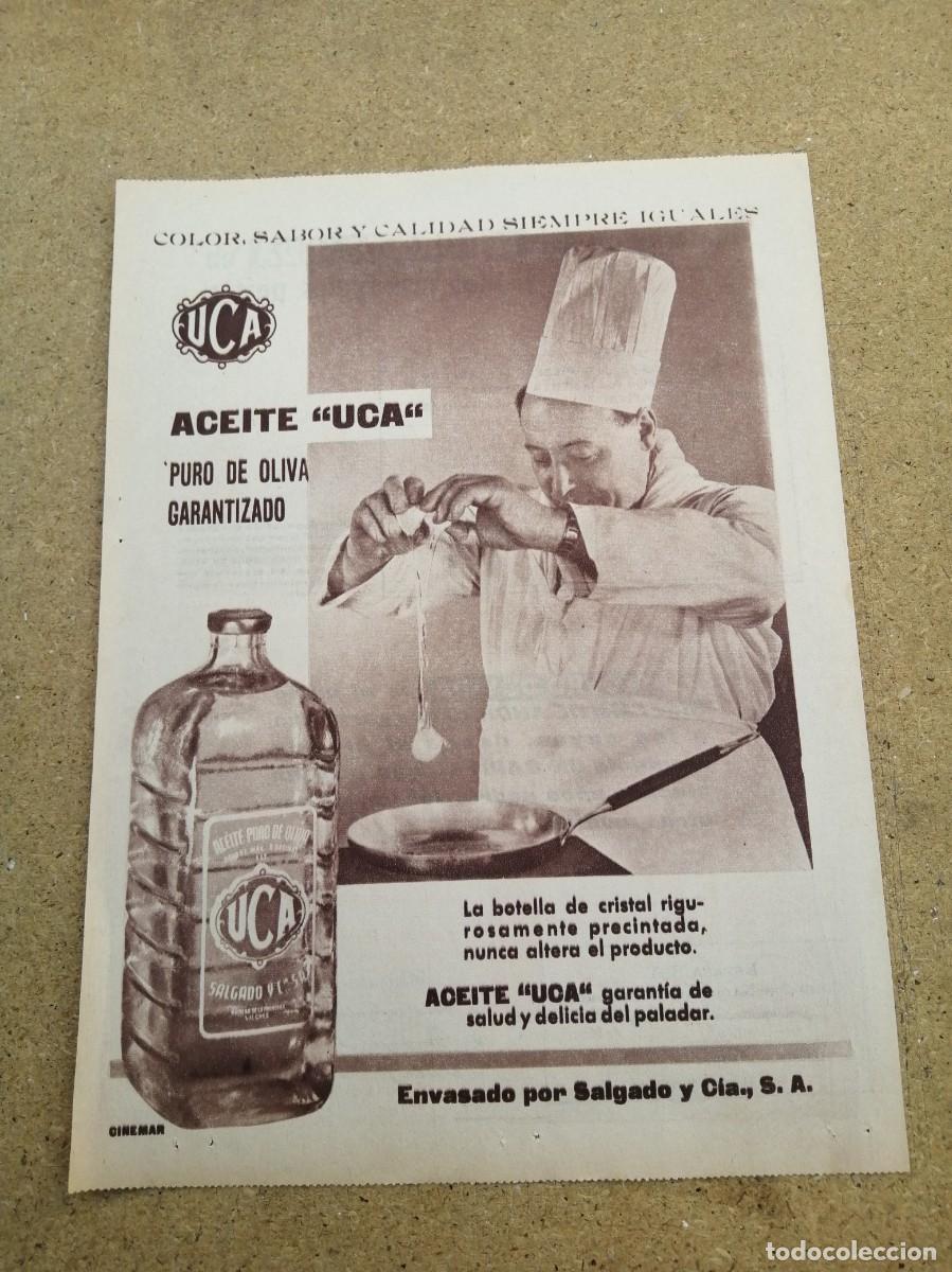 Otros art&iacute;culos de coleccionismo en papel: ANUNCIO. ACEITE UCA, PURO DE OLIVA