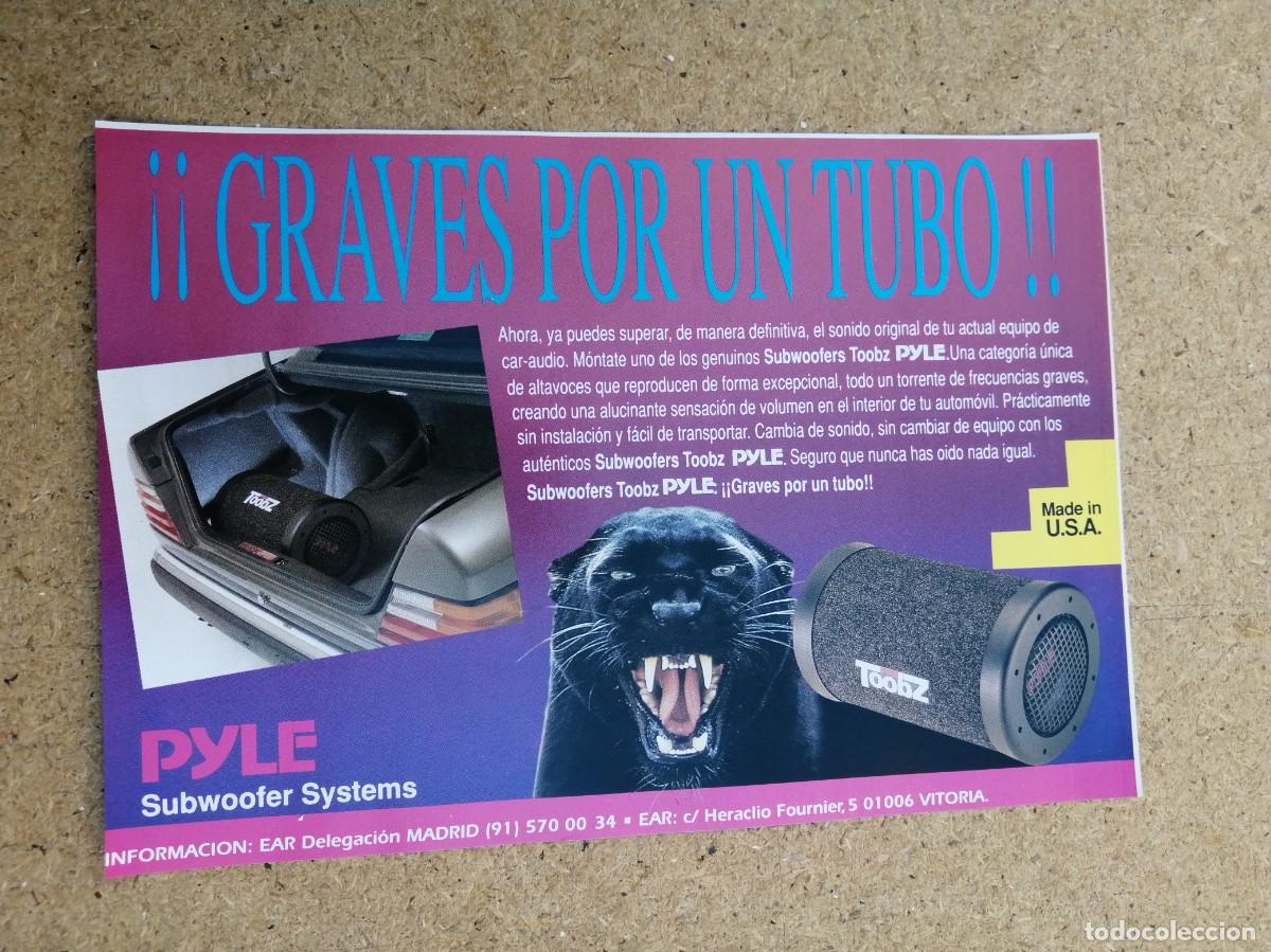 Otros art&iacute;culos de coleccionismo en papel: ANUNCIO. PYLE SUBWOOFER SYSTEMS