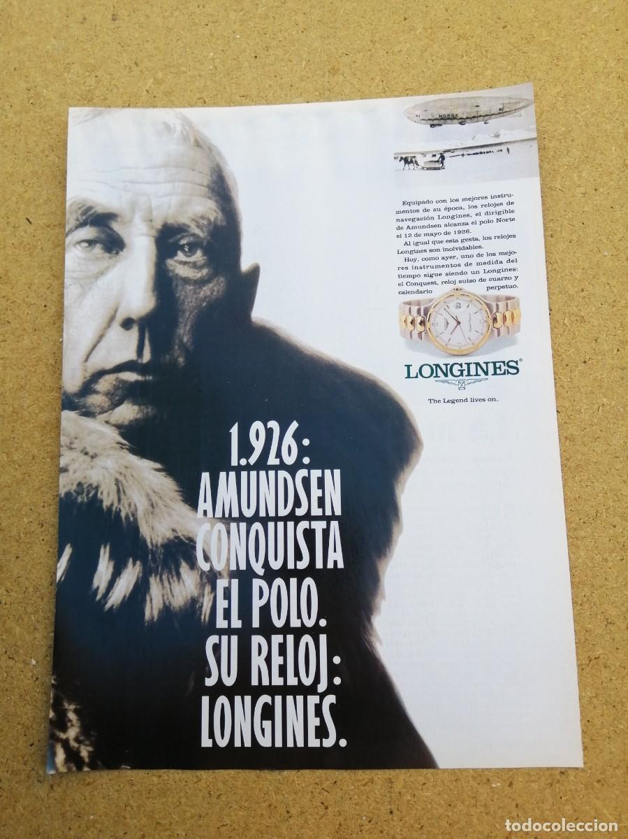 Otros art&iacute;culos de coleccionismo en papel: ANUNCIO. RELOJ LONGINES