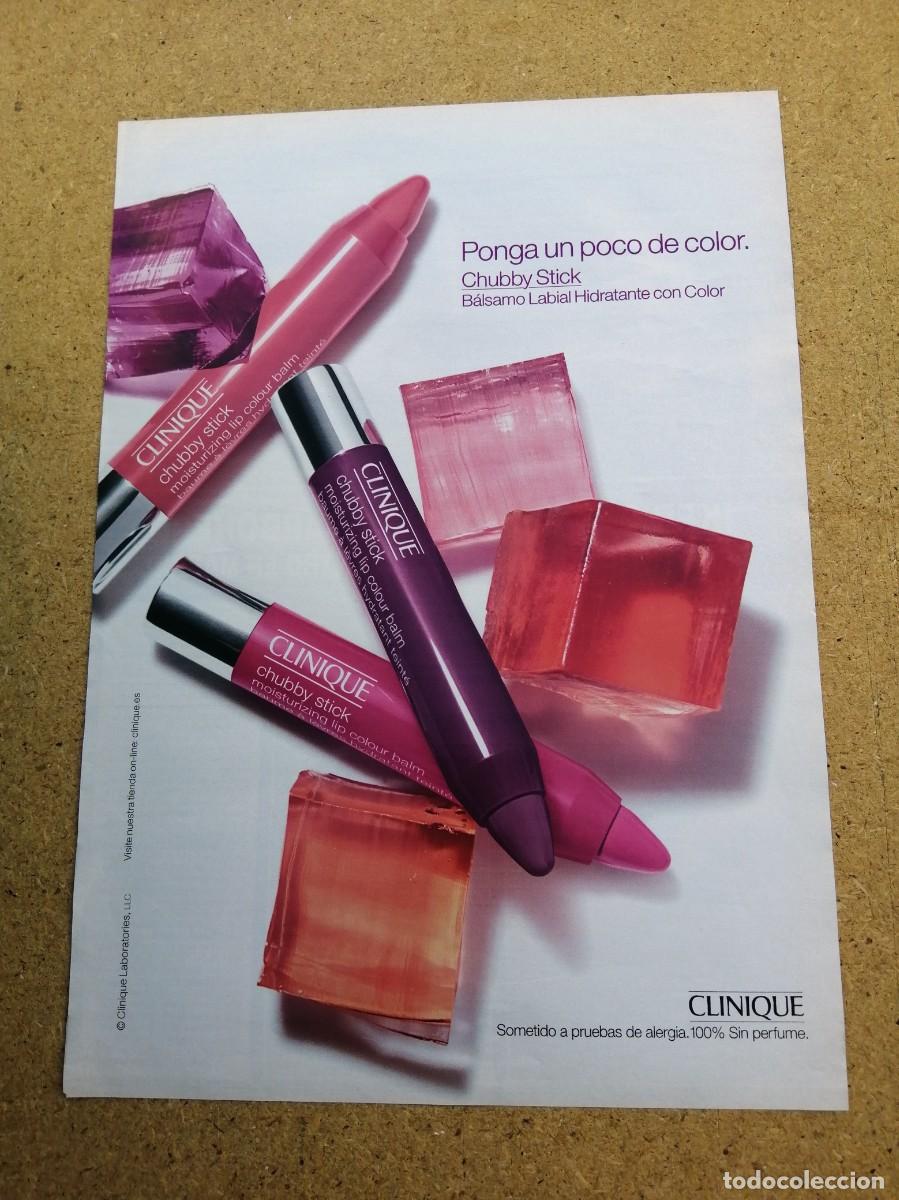 Otros art&iacute;culos de coleccionismo en papel: ANUNCIO. BALSAMO LABIAL HIDRATANTE CON COLOR, CLINIQUE