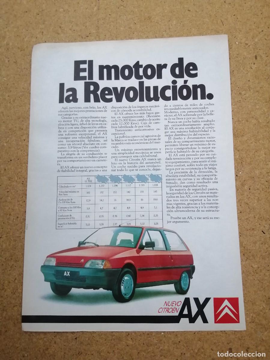 Otros art&iacute;culos de coleccionismo en papel: ANUNCIO. CITROEN AX.