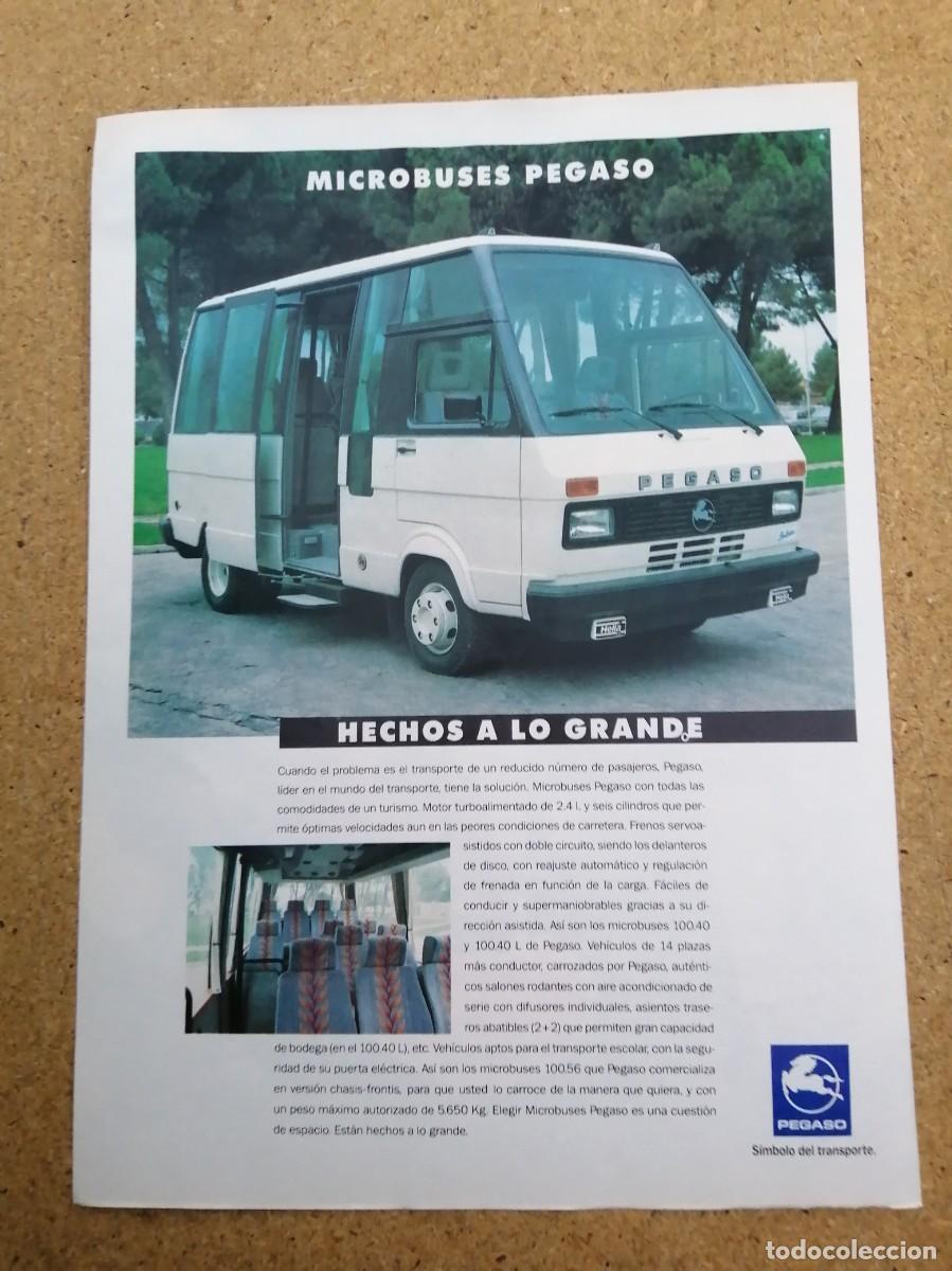 Otros art&iacute;culos de coleccionismo en papel: ANUNCIO. MICROBUSES PEGASO