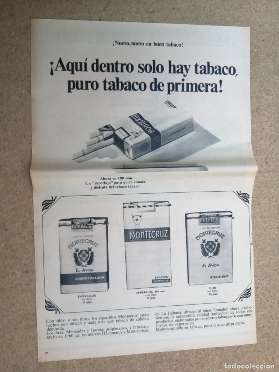 Otros art&iacute;culos de coleccionismo en papel: ANUNCIO. CIGARRILLOS MONTECRUZ