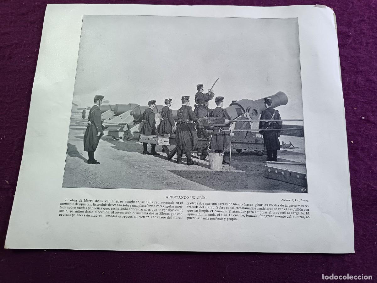 Otros art&iacute;culos de coleccionismo en papel: Fototipia, S. XIX, publicada en El Panorama Nacional, Apuntando un Ob&uacute;s, Barcelona
