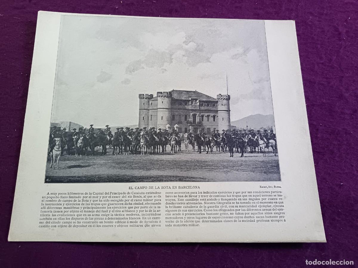 Otros art&iacute;culos de coleccionismo en papel: Fototipia, S. XIX, publicada en El Panorama Nacional, El Campo de la Bota, Barcelona