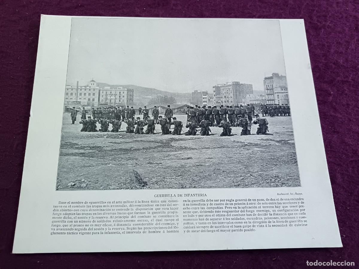 Otros art&iacute;culos de coleccionismo en papel: Fototipia, S. XIX, publicada en El Panorama Nacional, Guerrilla de Infanter&iacute;a, Barcelona