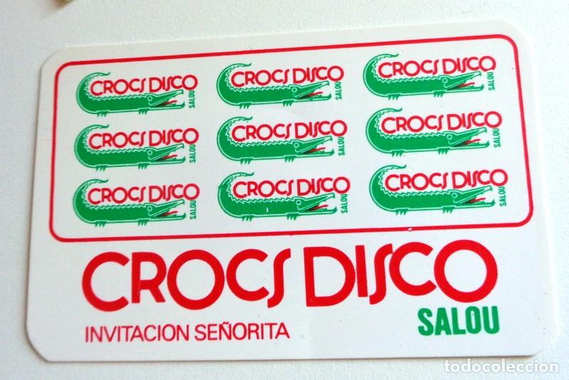 Otros art&iacute;culos de coleccionismo en papel: TARJETA ENTRADA ANTIGUA. CROCS DISCO DISCOTECA SALOU TARRAGONA. INVITACI&Oacute;N SE&Ntilde;ORITA