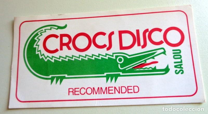 Otros art&iacute;culos de coleccionismo en papel: TARJETA PROMOCIONAL ANTIGUA. CROCS DISCO DISCOTECA SALOU TARRAGONA. A&Ntilde;OS 80-90