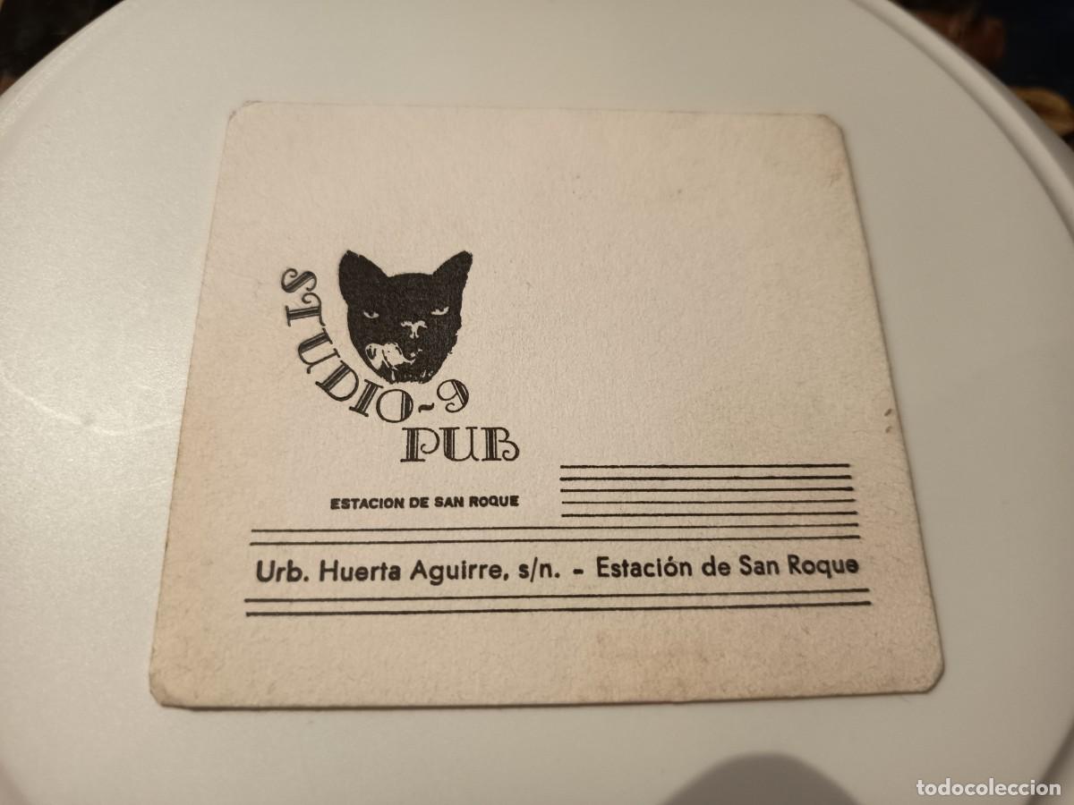 Otros art&iacute;culos de coleccionismo en papel: POSAVASOS PUB STUDIO 9-ESTACION DE SAN ROQUE-CADIZ