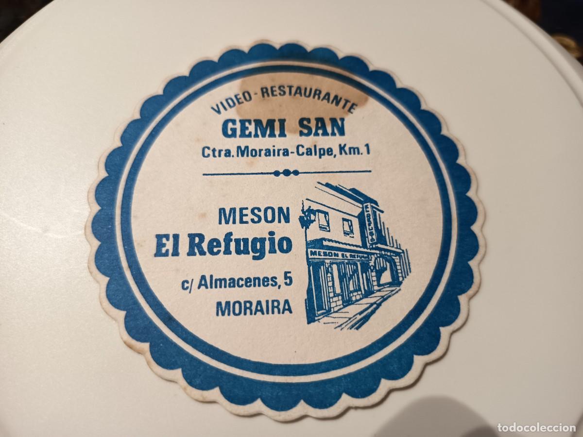 Otros art&iacute;culos de coleccionismo en papel: POSAVASOS MESON EL REFUGIO-MORAIRA-ALICANTE