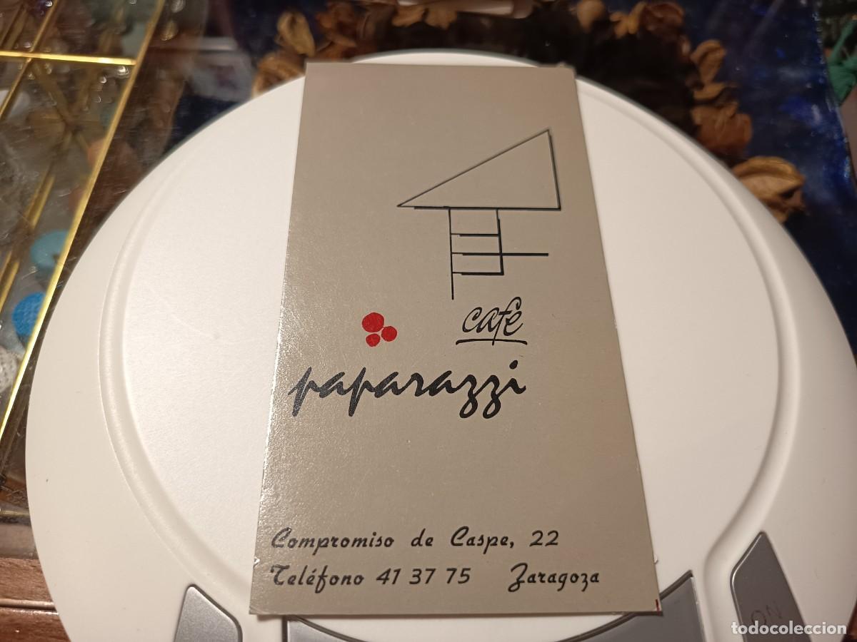 Otros art&iacute;culos de coleccionismo en papel: POSAVASOS CAFE PAPARAZZI-ZARAGOZA