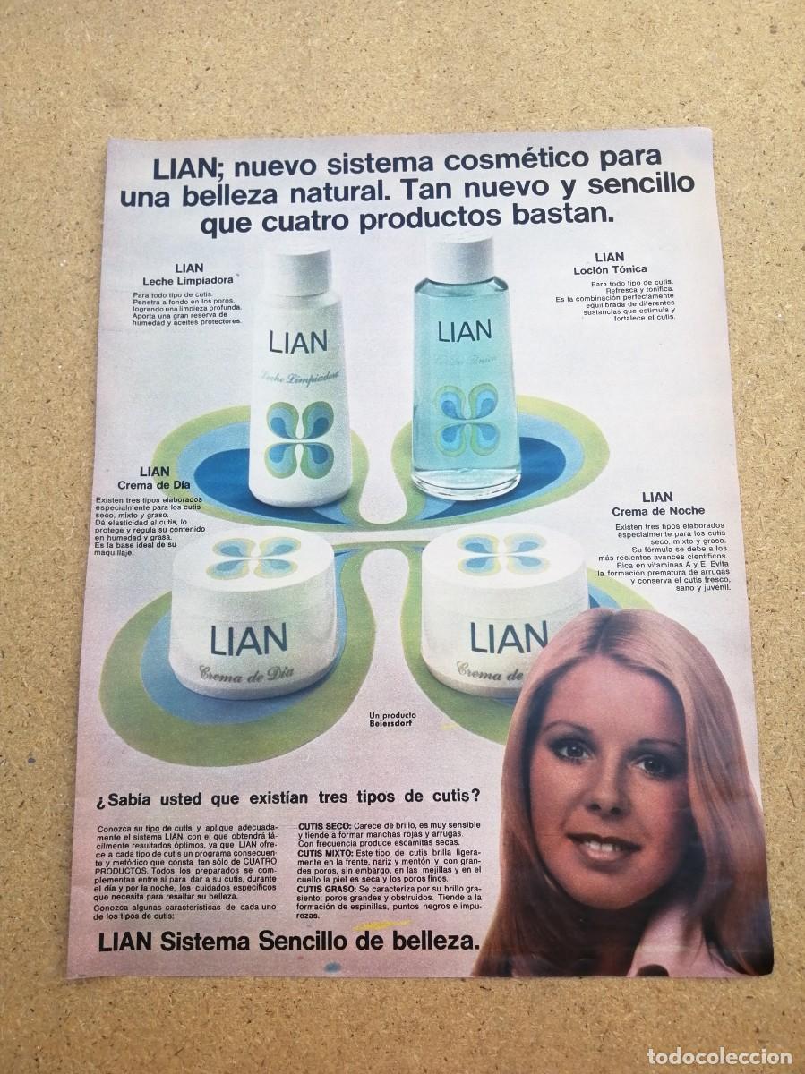 Otros art&iacute;culos de coleccionismo en papel: ANUNCIO. SISTEMA COSMETICO LIAN