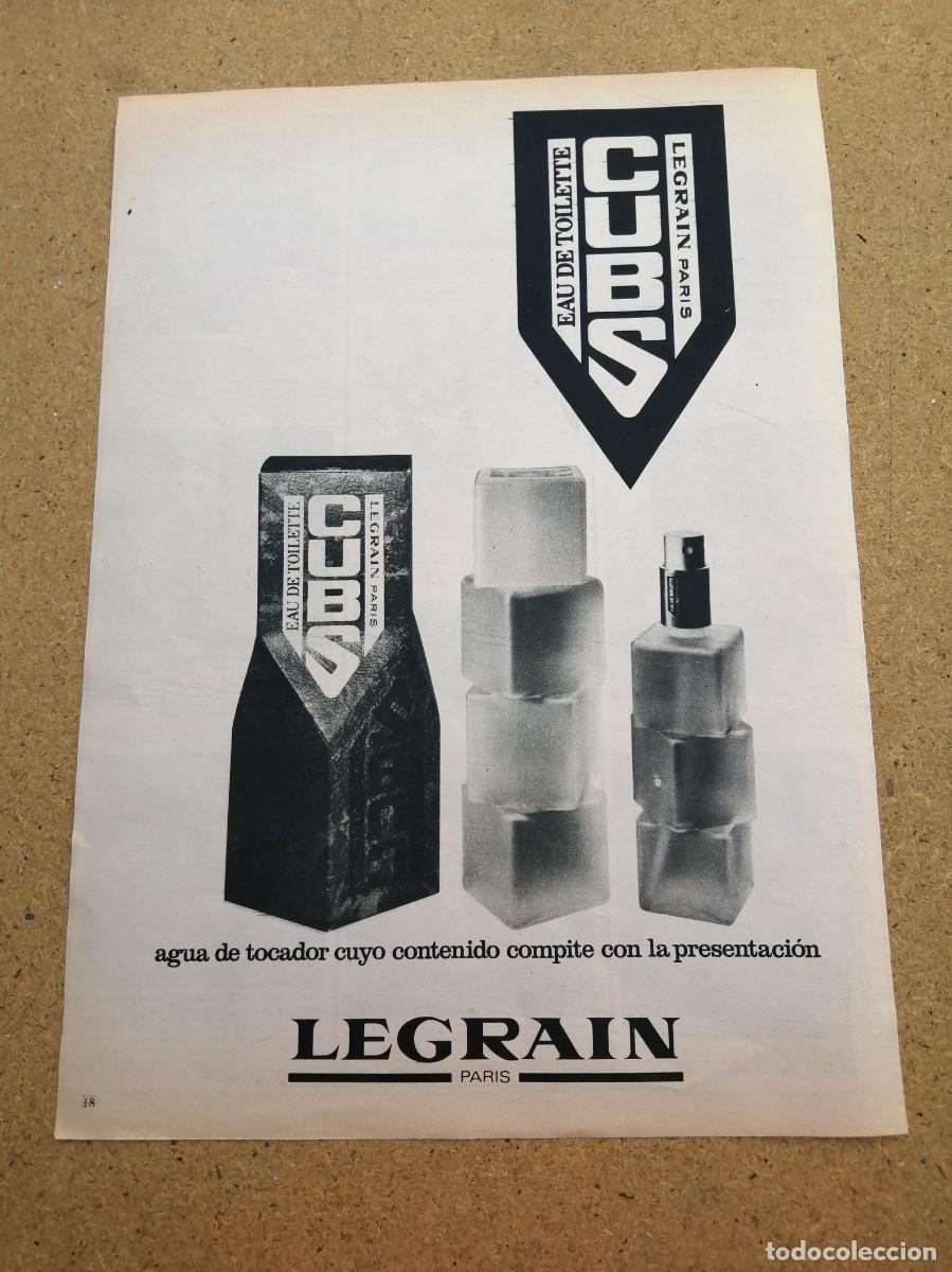 Otros art&iacute;culos de coleccionismo en papel: ANUNCIO. EAU DE TOILETTE CUBBS, DE LEGRAIN