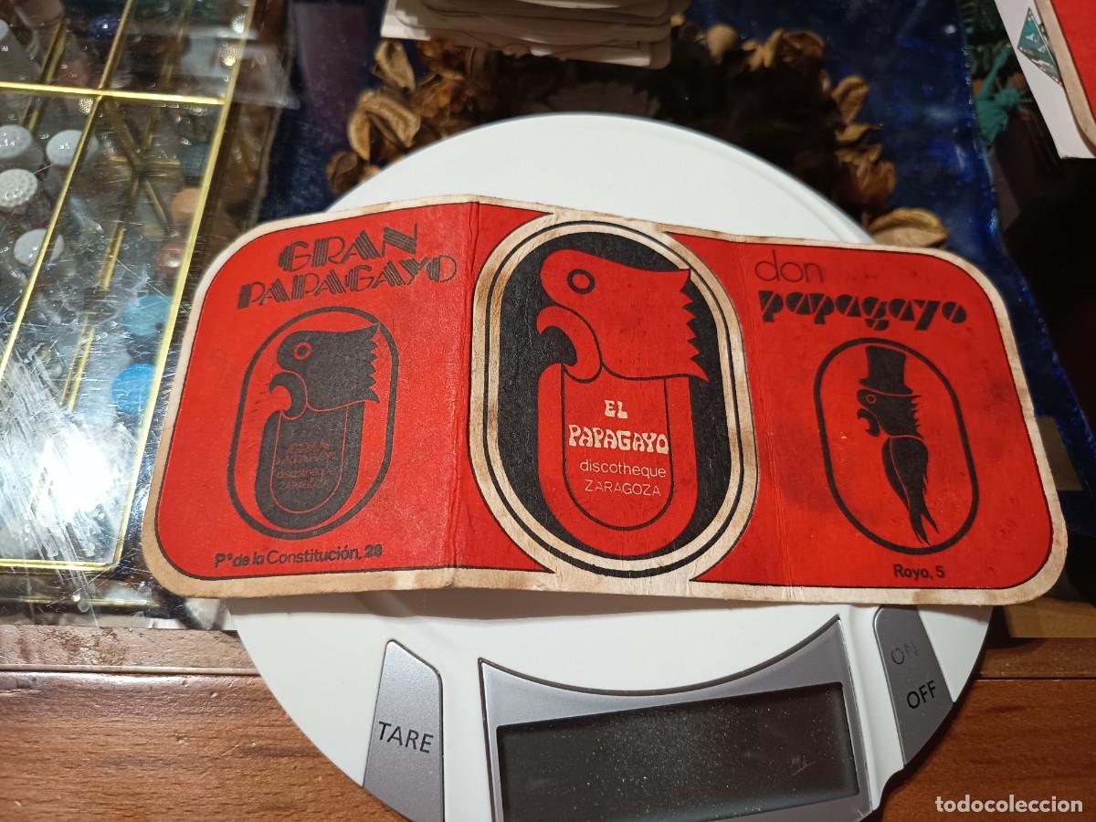 Otros art&iacute;culos de coleccionismo en papel: POSAVASOS DISCOTECA EL PAPAGAYO-ZARAGOZA