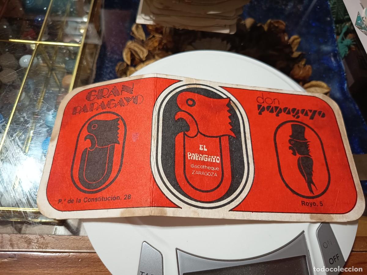 Otros art&iacute;culos de coleccionismo en papel: POSAVASOS DISCOTECA EL PAPAGAYO-ZARAGOZA