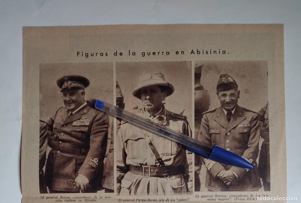 Otros art&iacute;culos de coleccionismo en papel: ABISINIA ITALIA GUERRA GENERAL RANZA AVIACI&Oacute;N PARZIO BIROLI ASKARI BERTINI CAMISAS NEGRAS 1936