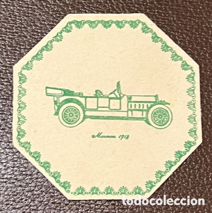 Otros art&iacute;culos de coleccionismo en papel: Posavasos. Imagen de coche antiguo. A&ntilde;os 70.