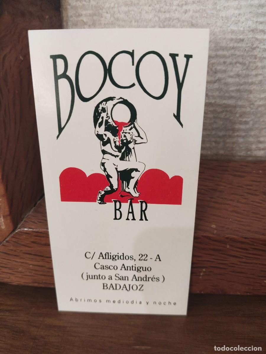 Otros art&iacute;culos de coleccionismo en papel: Tarjeta Bokoy Bar, Badajoz. Ya cerrado.