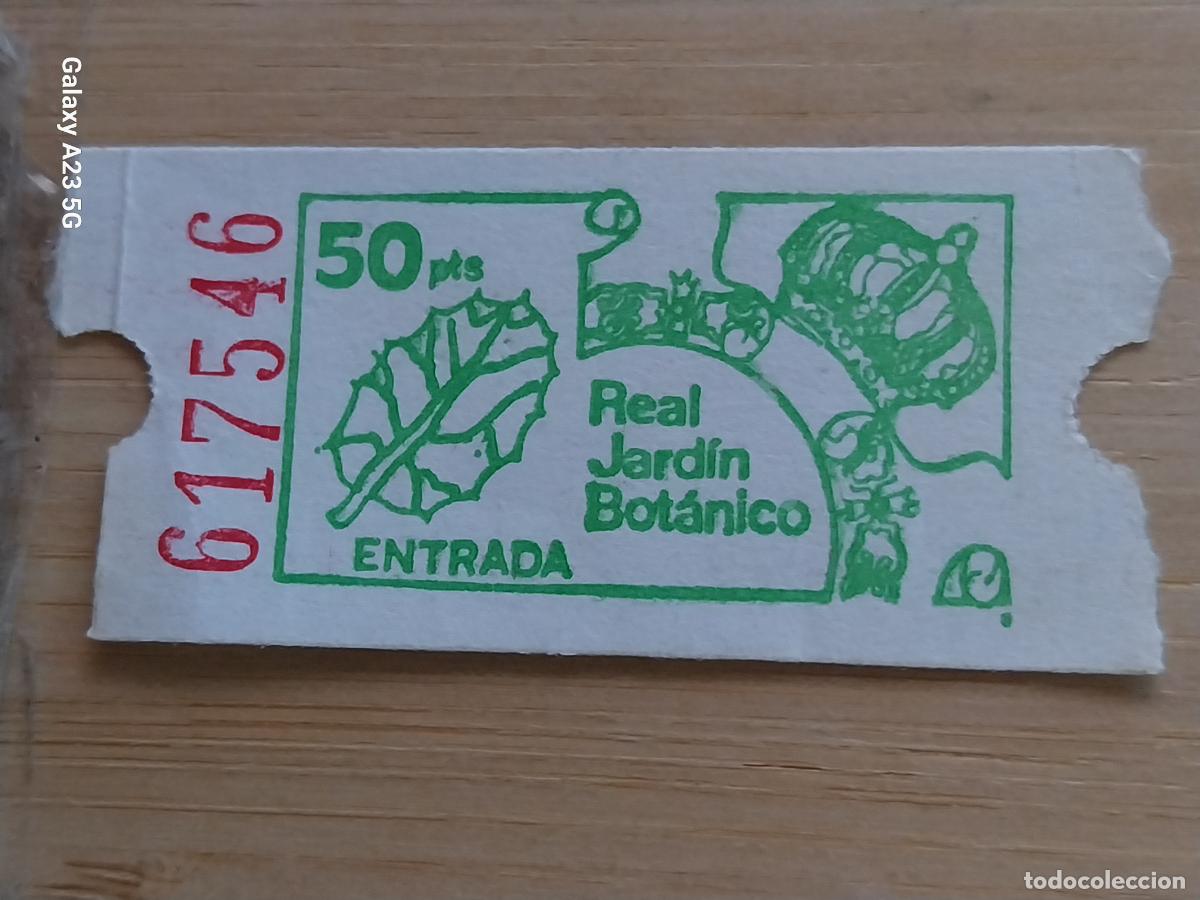 Otros art&iacute;culos de coleccionismo en papel: REAL JARDIN BOTANICO ENTRADA A&Ntilde;OS 90 5.5X2.5 CMS 50PTS