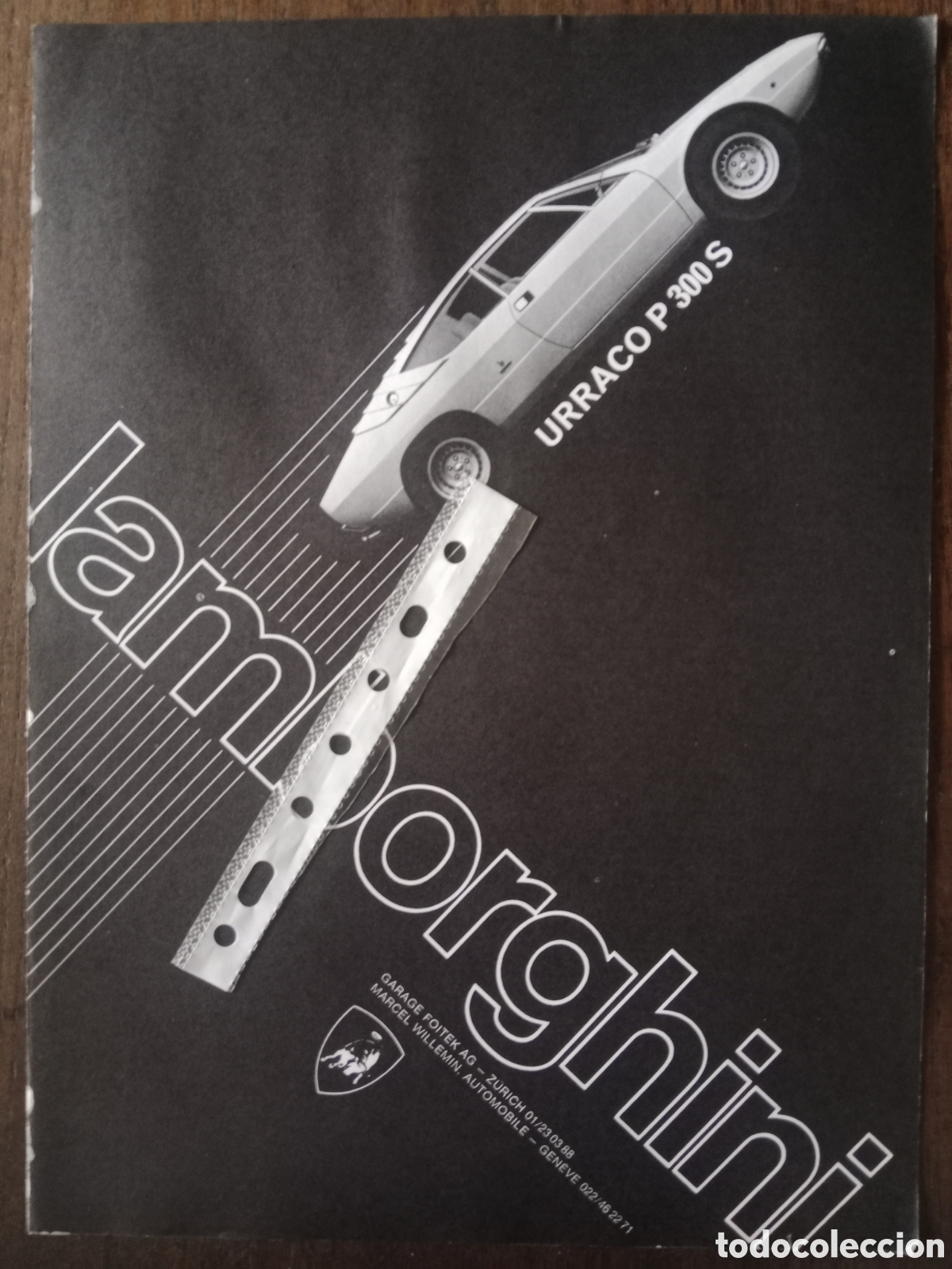 Otros art&iacute;culos de coleccionismo en papel: Publicidad autom&oacute;vil Lamborghini urraco de 1975