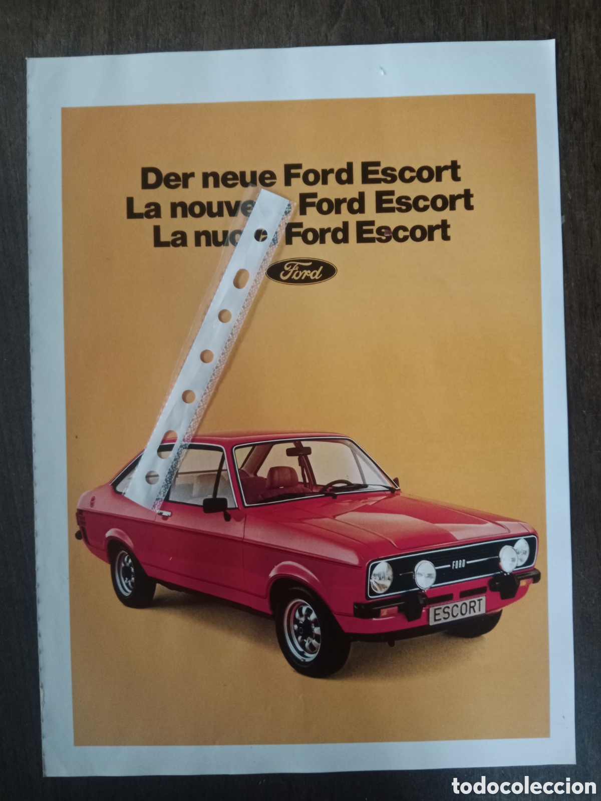 Otros art&iacute;culos de coleccionismo en papel: Publicidad autom&oacute;vil Ford escort de 1975