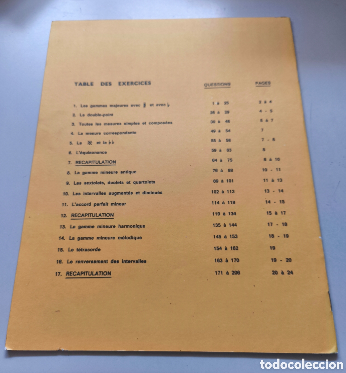Otros art&iacute;culos de coleccionismo en papel: Exercices Th&eacute;oriques (Ejercicios Te&oacute;ricos). - Foto 2