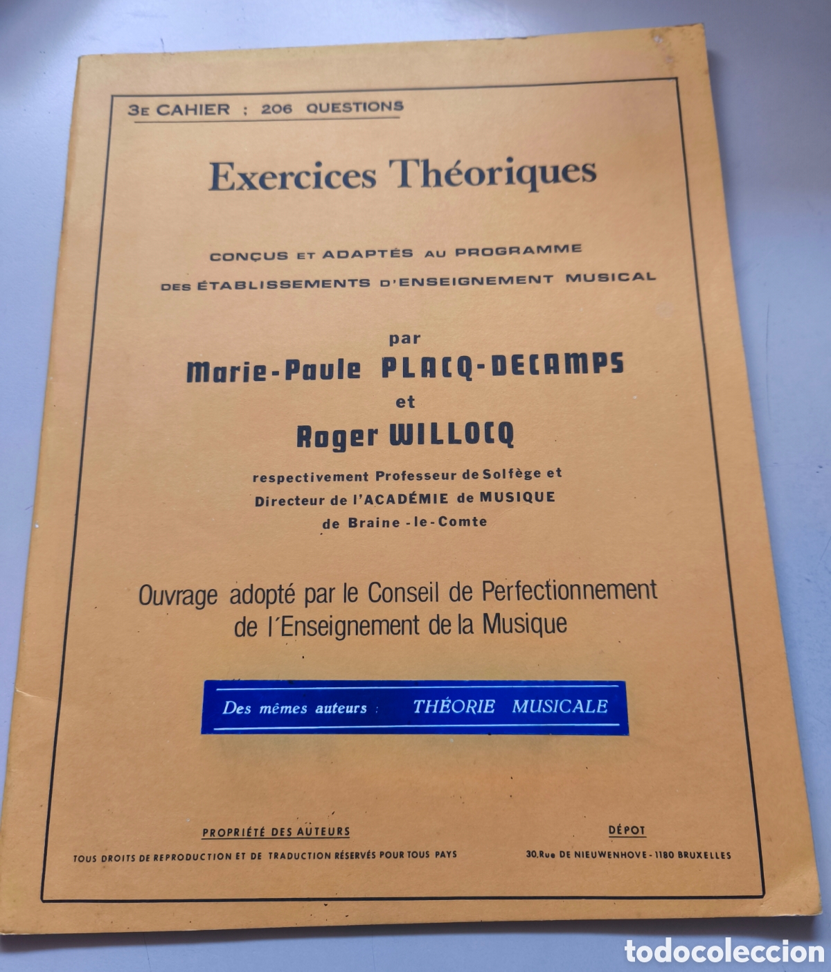 Otros art&iacute;culos de coleccionismo en papel: Exercices Th&eacute;oriques (Ejercicios Te&oacute;ricos).