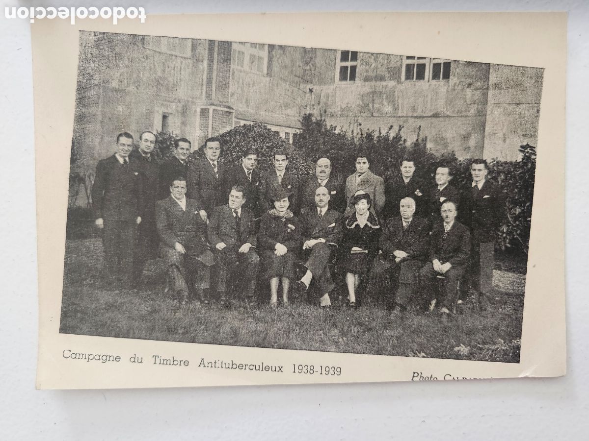 Otros art&iacute;culos de coleccionismo en papel: L&aacute;mina Impresa Antigua - Campagne du Timbre Antituberculeux 1938-1939 (Francia) tuberculosi