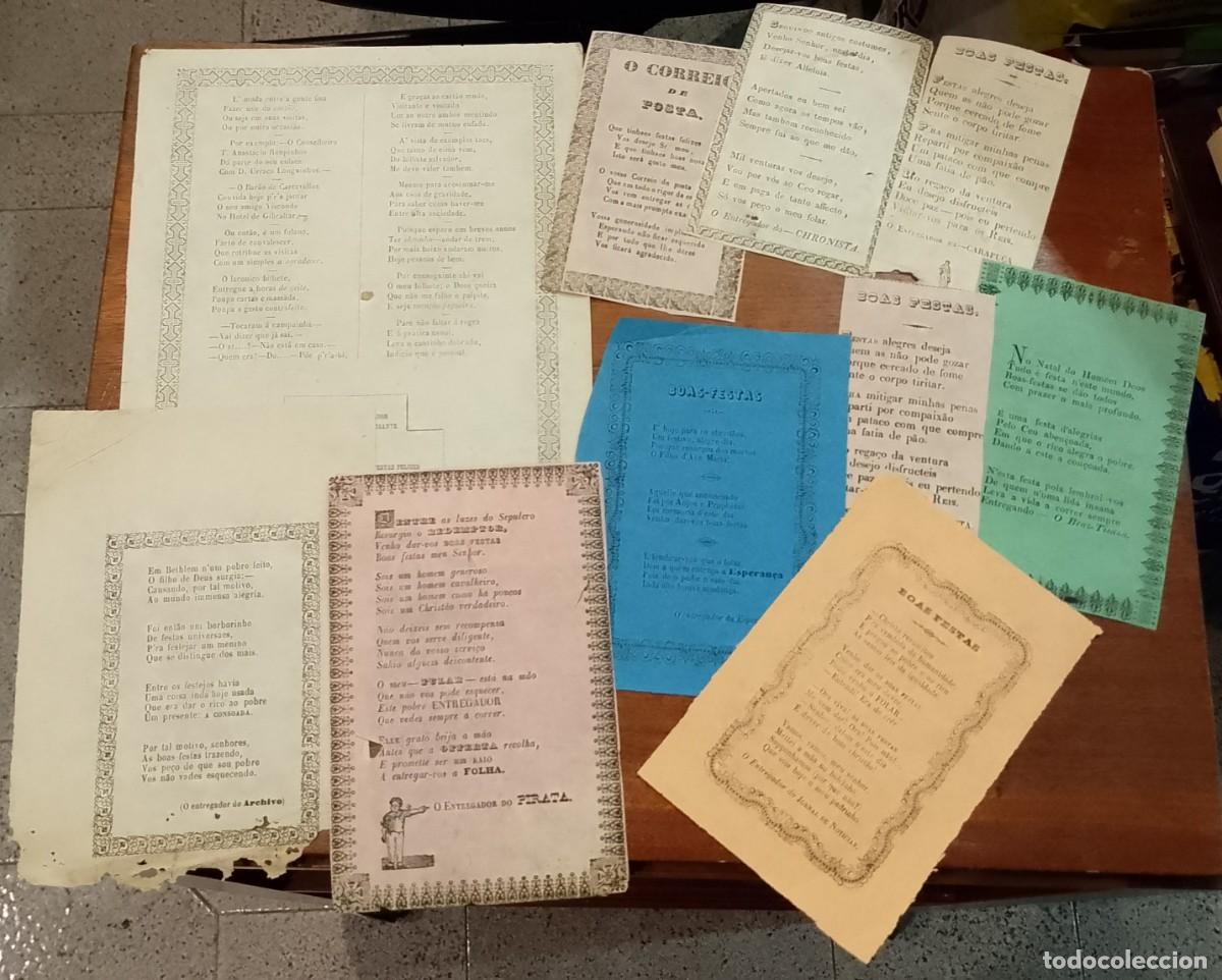 Otros art&iacute;culos de coleccionismo en papel: Sonetos Folhas volantes/Folhetins S&eacute;culo XIX Entregadores