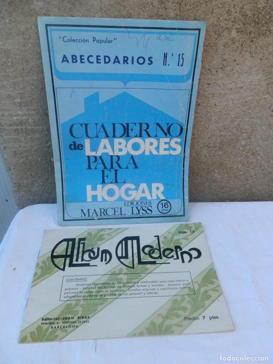 Otros art&iacute;culos de coleccionismo en papel: 2 cuadernos de labores para el hogar. Marcel Lyss y Editorial Juan Ribes.
