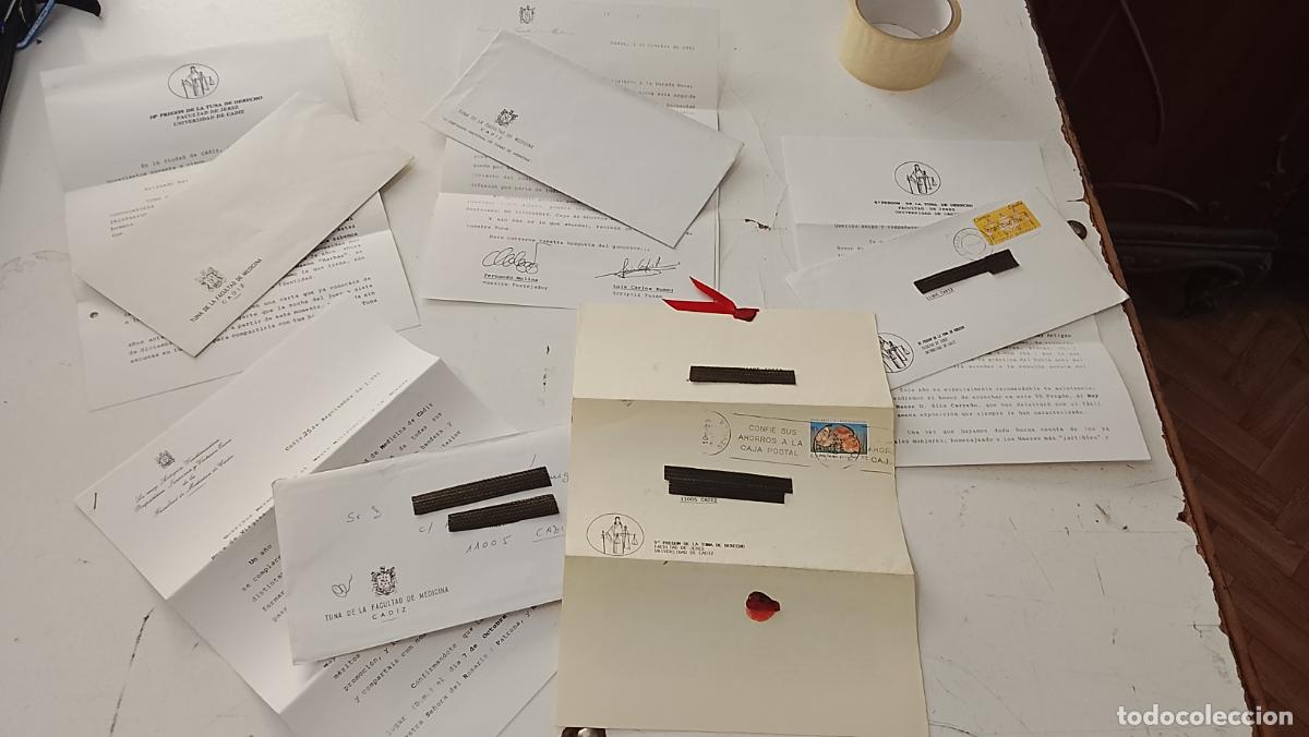 Otros art&iacute;culos de coleccionismo en papel: tuna estudiantina facultad de medicina de cadiz antiguas comunicaciones por carta. lote documentos
