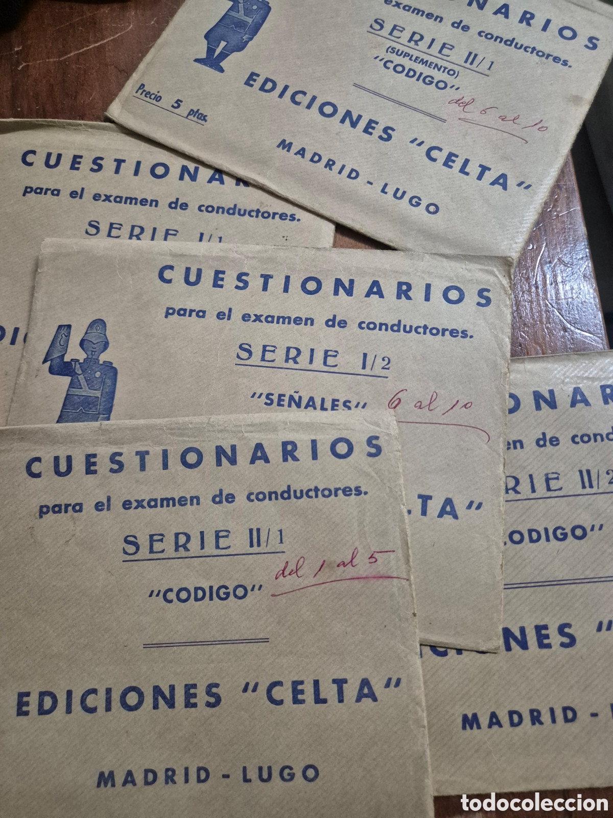 Otros art&iacute;culos de coleccionismo en papel: CUESTIONARIOS CARNET DE CONDUCIR EDICIONES CELTA - Foto 1